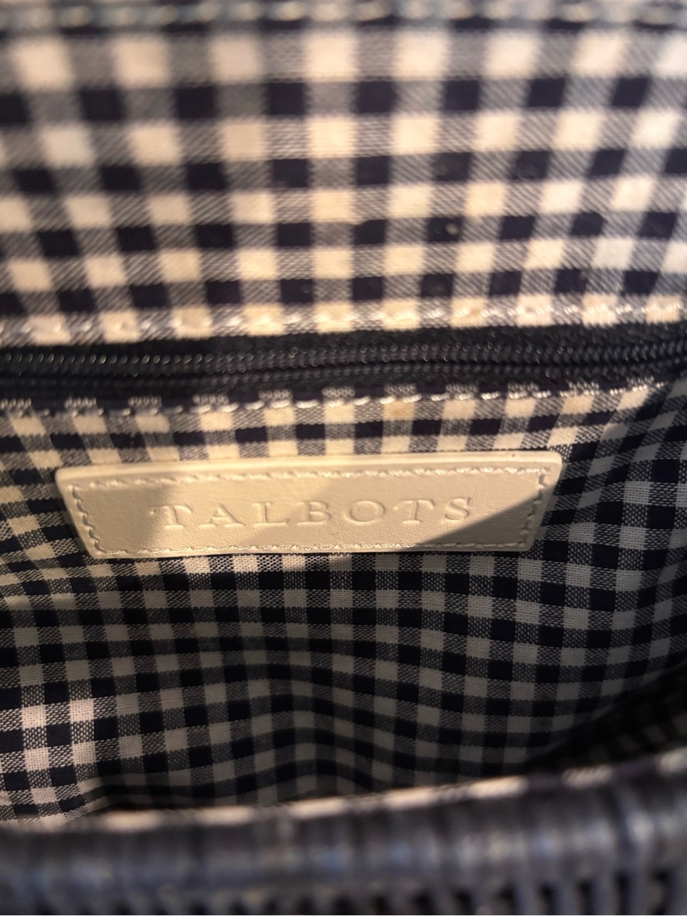 Talbots Navy Rattan purse - Picture 3 of 4